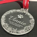Personalised Pet Memorial Christmas Tree Bauble Decoration