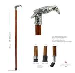 Elegant crow-head walking stick for men and women | Made in Italy collectible and formal walking stick, dandy, for senior gentlemen | Handcrafted by CAVAGNINI