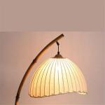 wpenshiDM125 Reading Lights Fabric Lampshade Vintage Floor Lamp Chinese Bedroom Standing Lamp Study Reading Lamps and Lanterns