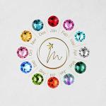 TMT Personalised Birthstone Bracelets Gift for Birthday Friendship Mum Auntie Sister 18th 21th 30th 40th 50th 60th 16th 13th Her Women Girl Best Friend