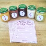 Guess The Baby Food! Game - Pink/Girl - 10 Player - Baby Shower Party