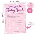 Guess The Baby Food! Game - Pink/Girl - 10 Player - Baby Shower Party