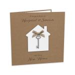 PERSONALISED New Home House Warming Card Luxury - Handmade UK