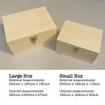 Personalised cat memorial box. Engraved wooden pet cat memory box