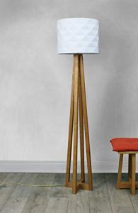 Avenir Lamp - oak wooden floor lamp tripod style
