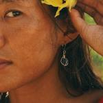 PEPELUALI Handmade Sterling Silver Sea Glass Wire Wrap Drop Earrings Jewelry (Green),Beach Earrings, Summer Gift, Ocean Jewelry Inspirational Gifts for Women, Mom, Sister