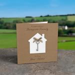 PERSONALISED New Home House Warming Card Luxury - Handmade UK