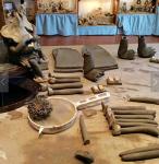 Shy fairy, fairy garden pottery fairy figurine, pixie plant pot ornament, holding a posy of yellow flowers.