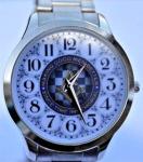 MASONIC WATCH GIFT MAKING GOOD MEN BETTER SUPERB DETAILING WITH A STAINLESS STEEL STRAP