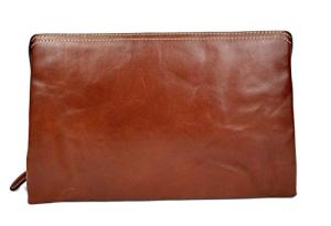 Leather pouch leather zipped bag big leather clutch zipper pouch leather zipper pouch leather clutch zipper clutch bag handbag brown