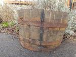 WineBoxesEtc WHISKEY BARREL HALF CASK - GARDEN PLANTER TUB POND