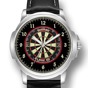 DARTS DARTBOARD GENT'S WRIST WATCH BIRTHDAY ANNIVERSARY CHRISTMAS BEST GIFT ENGRAVED