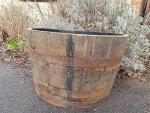 WineBoxesEtc WHISKEY BARREL HALF CASK - GARDEN PLANTER TUB POND