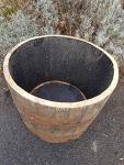 WineBoxesEtc WHISKEY BARREL HALF CASK - GARDEN PLANTER TUB POND
