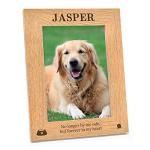 Dog Memorial Photo frame - Personalised Wooden Photo Frame Keepsake for Dog, Puppy, Labrador, Retriever, Pug, Pet Loss