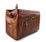 Leather doctor bag medical bag handbag women men leather bag vintage medical bag retro doctor bag made in Italy luxury bag weekender brown