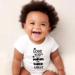 Premature, Tiny Baby Boy/Girl Love You To The Moon And Back, Clothing Vest (3-8lb)(0-12m) (6-12 months)