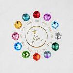 TMT Personalised Birthstone Name Necklace with Gift Box engraved for Daughter Mum Best Friend Girlfriend Birthday 18th 21th 30th 16th 13th Letter Initial Necklace Pendant