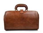 Leather doctor bag medical bag handbag women men leather bag vintage medical bag retro doctor bag made in Italy luxury bag weekender brown