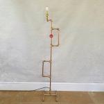 Copper Pipe Industrial Floor Lamp