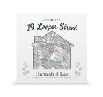 New home map print | Framed housewarming gift