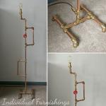 Copper Pipe Industrial Floor Lamp