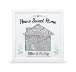 New home map print | Framed housewarming gift