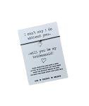 Will you be my bridesmaid wish string bracelet | Bridesmaid proposal | Bridesmaid gift