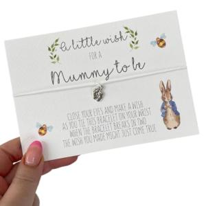 Mummy to Be Wish Bracelet | Peter Rabbit | Perfect Baby Shower gift | New mum Gift | Mummy Gift | Charm Bracelet