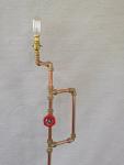 Copper Pipe Industrial Floor Lamp