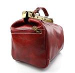 Ladies leather handbag doctor bag handheld shoulder bag medical purse red made in Italy