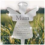 Goodbyes Are Not Forever Grave Memorial Signs - Acrylic Robin, Heart, Angel Graveside Remembrance Plaques - PERSONALISED Grave Ornaments for Mum, Dad, Husband, Nan, Grandad, Brother, Son, Sister
