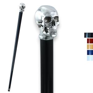 Elegant skull walking stick for men and women | Made in Italy collectible walking stick, dandy, luxury gentleman | Handcrafted by CAVAGNINI