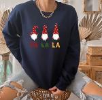 Pink Positive Women's Cute Gonk Gnome Christmas Jumper - Christmas Sweatshirt for Women, Christmas Hoodies for Women, Ladies Clothes - Festive Holiday Apparel