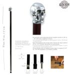 Elegant skull walking stick for men and women | Made in Italy collectible walking stick, dandy, luxury gentleman | Handcrafted by CAVAGNINI