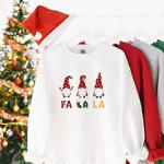 Pink Positive Women's Cute Gonk Gnome Christmas Jumper - Christmas Sweatshirt for Women, Christmas Hoodies for Women, Ladies Clothes - Festive Holiday Apparel