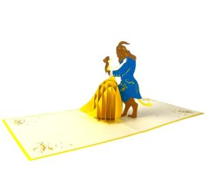 BC Worldwide Ltd handmade 3D pop up card Beauty and Beast birthday wedding anniversary engagement Valentines bridal shower hen party blank love celebrations