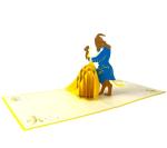 BC Worldwide Ltd handmade 3D pop up card Beauty and Beast birthday wedding anniversary engagement Valentines bridal shower hen party blank love celebrations