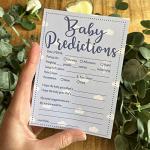 Baby Prediction Cards - 10 Players - Perfect Baby Shower Party Game! (Blue)