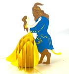BC Worldwide Ltd handmade 3D pop up card Beauty and Beast birthday wedding anniversary engagement Valentines bridal shower hen party blank love celebrations