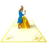 BC Worldwide Ltd handmade 3D pop up card Beauty and Beast birthday wedding anniversary engagement Valentines bridal shower hen party blank love celebrations