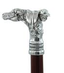 Elegant horse and jockey head walking stick for men and women | Collectible and formal walking stick made in Italy, dandy luxury, one-of-a-kind | Cavagnini artisanal