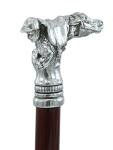Elegant horse and jockey head walking stick for men and women | Collectible and formal walking stick made in Italy, dandy luxury, one-of-a-kind | Cavagnini artisanal