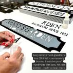 Personalised 3D Street Sign | 8 Colours | Waterproof | Custom Garden Sign | Family Sign