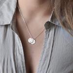 Custom Dog Ear Necklace, Dog Breed Disc Necklace, Engraved Dog Charm Necklace, Personalised Pet Jewellery, Dog Memory Necklace, Cute Dog Ears Necklace, Dog Owner Gift, Custom Dog Gift