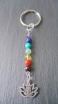 Chakra Keyring Handbag Charm Gemstone Crystal Lotus Buddha Yoga Meditation Reiki by Tribal Gifts