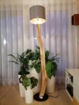Handcrafted Oak Tall Floor Lamp Rustic Tree Branch arc Stand Lamp remote Switch Wood Floor Lamp