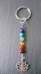 Chakra Keyring Handbag Charm Gemstone Crystal Lotus Buddha Yoga Meditation Reiki by Tribal Gifts
