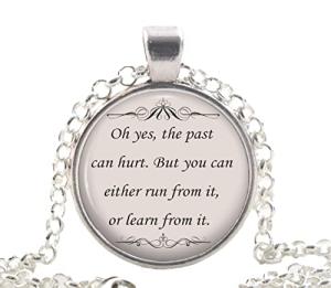 The Lion King Necklace, Rafiki Quote Silver Pendant, Inspirational Film Jewellery Gift Idea for Women