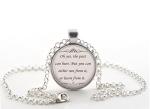 The Lion King Necklace, Rafiki Quote Silver Pendant, Inspirational Film Jewellery Gift Idea for Women